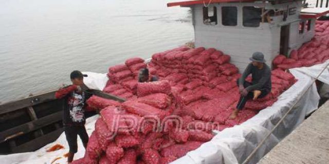Polres Bengkalis Berhasil Amankan 45 Ton Bawang Merah Selundupan